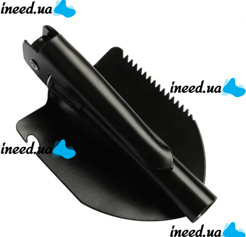 Tourist folding sapper shovel Tramp TR-55, pick, saw, opener with compass 5 in 1 made of steel, Black, tactical, car in a case