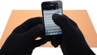 iGloves Black Touchscreen Gloves, Winter Gloves with Touch Fingers for Working with Capacitive Screens, Black
