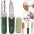 Многофункциональный нож овощечистка Multi-purpose fruit knife RD-120 2в1 для чистки и нарезания овощей и фруктов, Овощерезка AND192 для походов