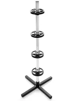 Garden Line 26X-82 Floor-Standing Wheel Storage Rack for 4 Wheels (up to 100 kg)—Vertical Stand for Car Tires and Rims, 105×45 cm