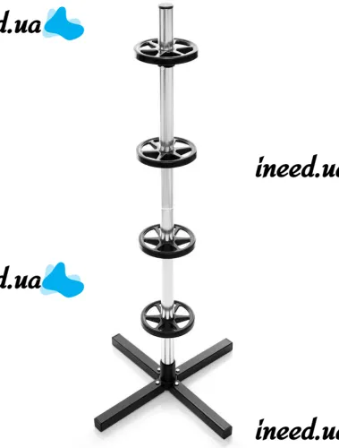 Garden Line 26X-82 Floor-Standing Wheel Storage Rack for 4 Wheels (up to 100 kg)—Vertical Stand for Car Tires and Rims, 105×45 cm