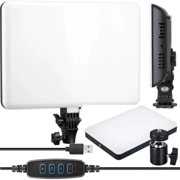 Professional Rectangular LED Lamp Fill Light PL-26 for Studio Photography, LED Spotlight for Photos and Videos with Hinged Head