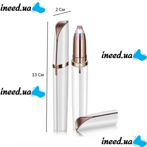 Женский эпилятор для бровей Finishing Touch Flawless Brows, Портативный триммер электробритва для удаления волос на батарейках Белый