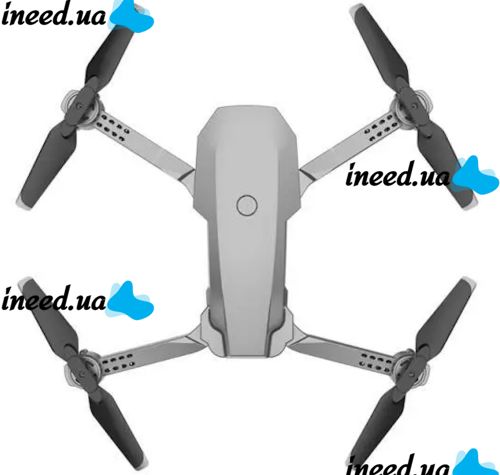 Профессиональный складной квадрокоптер Rias Drone 2 E68 с Wi-fi камерой 720p и пультом ДУ, Дрон коптер N18 wifi на радиоуправлении в кейсе Серый