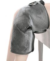 Универсальный массажер бандаж коленного сустава Massaging Sharper Image с подогревом, Согревающий наколенник грелка на колено и плеч 5 режимов Серый