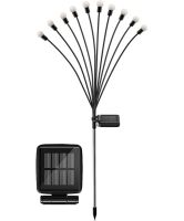 Уличный садовый светильник Solar Sunari Lamp FLS-89 Светлячок 10 LED на солнечной батарее теплый белый, Ландшафтный фонарь 72 см для сада