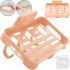 Hanging Shelf for Bathroom Caddy Storage Shelf Plastic Hanging Organizer for Wall Storage, Self-adhesive Rack with Suction Cups 12x8 cm