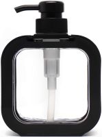 Дозатор для жидкого мыла Soap Dispenser LY-627 300 мл прозрачный механический диспенсер, пластиковая мыльница для моющего средства на кухню и ванную