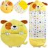 Sleeping Bag with Pillow for Children Happy Nappers Doggy 3 in 1 Children's Sleeping Bag 130X50 cm Cocoon Transformer, Pillow Toy with Zipper Yellow