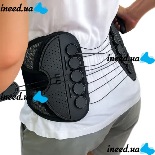 Ортопедический корректор осанки Lumbar Support Belt WS-001 поясничный корсет с тросовой системой фиксации, пояс с регулировкой для позвоночника