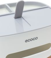 Настольный контейнер для салфеток Ecoco E2009 салфетница органайзер для хранения мелочей с держателем подставкой для телефона Tissue Box AND-117