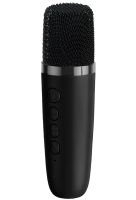 Аккумуляторная колонка караоке Smart Portable Speaker K52 акустическая Bluetooth система с беспроводным микрофоном и RGB цветомузыкой AUX TF USB