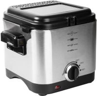Fryer Crownberg CB-5542 for 1.5 liters 1200 W kitchen device with removable bowl for cooking and frying fries, nuggets
