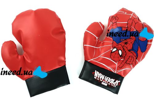Игровой боксерский набор Disney Marvel Spiderman Kids Boxing Set детская подвесная груша с перчатки, комплект для отработки ударов для бокса от 3-х лет Человек паук