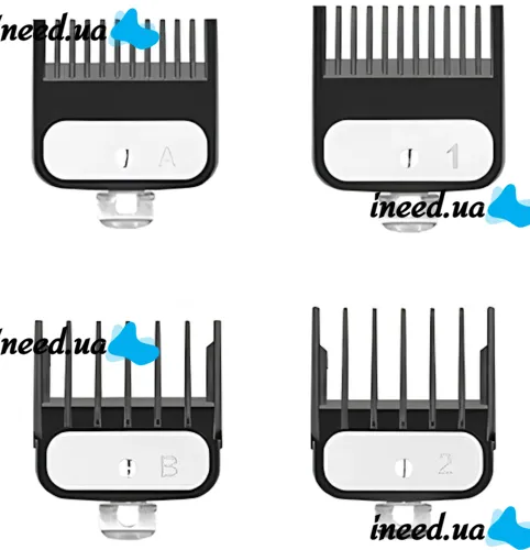 VGR V-268 10W cordless hair trimmer, 3 interchangeable attachments, cordless men's beard and moustache trimmer with LED display USB