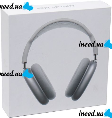 Беспроводные Bluetooth наушники AirPods Max Silver полноразмерные блютуз стереонаушники с микрофоном и шумоподавлением в чехле Smart Case MGYJ3