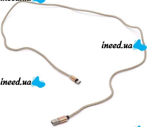 Магнитная зарядка для телефона Hoco X-Cable Magnetic 3 в 1 круглый USB кабель micro lightning type-c 1 м шнур с LED подсветкой M3 для Android IOS
