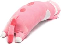 Мягкая плюшевая игрушка-подушка Кот Батон 50 см Pink детская подушка обнимашка котик, игрушечный длинный антистресс кот-батон от 3-х лет Розовый