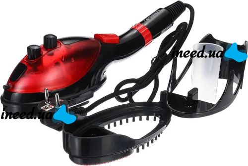Ручной отпариватель Kenwood FLY-008 паровой утюг с насадкой щеткой для глажки и отпаривания одежды и мебели 3 уровня температуры 800W 