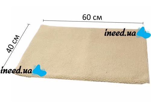 Самонагревающийся коврик лежак Pet Bed Self Heating 60х45 см для собак и кошек, Термоподстилка спальное место для домашних животных Коричневый