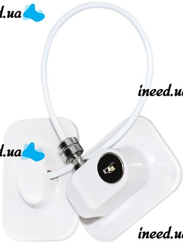 Блокировщик окон с ключом Child Safety Lock AND-93 детский замок безопасности, защита на мебель, шкаф, холодильник, блокиратор с тросом для детей