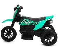 Детский электромотоцикл Cool Mountain 26X-130 Зеленый электрический байк на аккумуляторе с LED подсветкой, музыкой для детей от 2-х лет до 25 кг