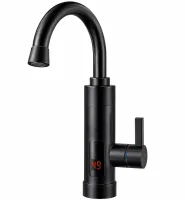 Проточный водонагреватель Delimano RX-011 Black цифровой бойлер с нижним подключением 3200W электрический нагреватель воды на кран с LCD дисплеем