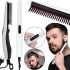 Електрична гребінець для бороди і вусів Quick Curling Styler V2 випрямляч для укладання і вирівнювання волосся з керамічним покриттям від мережі