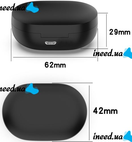 Беспроводные Bluetooth наушники Xiaomi Redmi AirDots 2 PRO Black вакуумные наушники-гарнитура, шумоподавлением и микрофоном в кейсе блютуз USB Черные