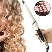Geemy GM-2815 Professional cone curling iron with tourmaline coating, Device for spiral curling and hair styling Gemei