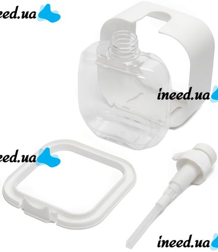 Дозатор для жидкого мыла Soap Dispenser LY-627 300 мл прозрачный механический диспенсер, пластиковая мыльница для моющего средства на кухню и ванную