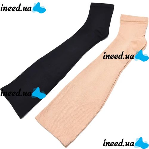 Компрессионные гольфы от варикоза Zip Sox, облегающие лечебные чулки, носки для фиксации лодыжек Зип Сокс со змейкой, Бежевые S/M, L/XL