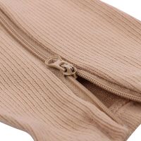 Компрессионные гольфы от варикоза Zip Sox, облегающие лечебные чулки, носки для фиксации лодыжек Зип Сокс со змейкой, Бежевые S/M, L/XL