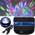 Дискошар-проектор зоряного неба Led Mini Magic Ball настільний RGB проектор, круглий світлодіодний LED світильник, 3D нічник дискошар USB Чорний
