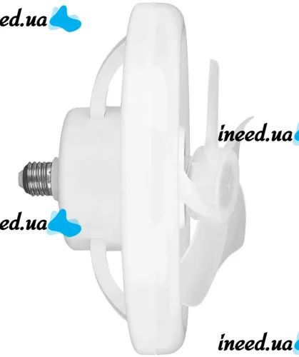 Электрический потолочный вентилятор лампа LED Fan Light CHP-008 2835 2в1 в патрон E27 с пультом дистанционного управления, RGB люстра с вентилятором