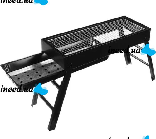Складной BBQ гриль 60 см Mensory Babale Portable Barbecue Grill TL-603 портативный угольный, дровяной мангал, переносной барбекю с сеткой, 60см