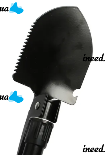 Tourist folding sapper shovel Tramp TR-55, pick, saw, opener with compass 5 in 1 made of steel, Black, tactical, car in a case