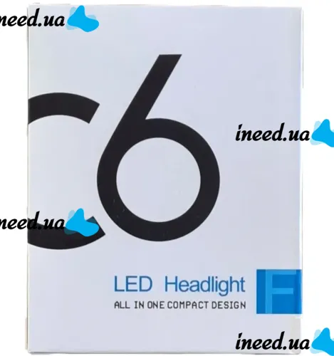 Set of LED Car LED Lamps C6 H4 30W