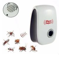 Ультразвуковой отпугиватель насекомых и грызунов Electronic Pest Reject Repeller устройство для уничтожения мышей тараканов, комаров прибор в розетку