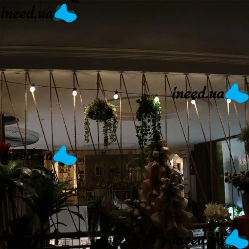 Outdoor Garland in the form of a Light Bulb Xmas 10 Lamps WW Warm White LED Moisture-proof LED Garland for Home and Street with 10m Connector