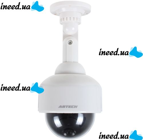 Универсальная камера видеонаблюдения обманка муляж Camera Abtech Dummy 2000 с датчиком движения, Камера-обманка с мигающим светодиодом на батарейках