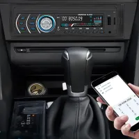 Універсальна автомагнітола Bluetooth 1DIN MP3 Xplod AT-1801 RGB, плеєр з сенсорним екраном 3 дюйми і пультом ДУ, Магнітола в машину з USB і SD Чорна