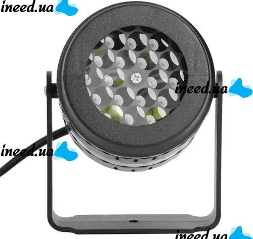 Новогодний лазерный проектор Led Projection Light 1367-3 на 16 рисунков, Настенный вращающийся проектор подсветка с кронштейном для дома Черный