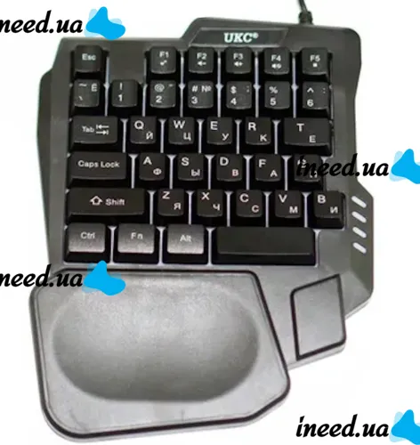 Игровой набор UKC 7768 проводная клавиатура и мышка с RGB светодиодной подсветкой 45 клавиш, Компьютерный комплект мышь с клавиатурой для ПК Черная