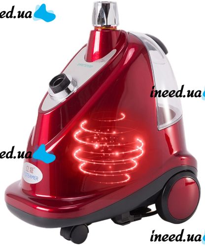 Professional Vertical Steamer Liting LT-6 2000W with Brush and Adjustable Clothes Hanger, Steam Iron, Steam Generator Red