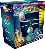 Летающий шар Whirly Ball Led светодиодный диско шарик с датчиком приближения, летит за рукой с сенсорным управлением игрушка с RGB подсветкой