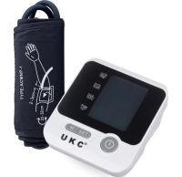 Автоматический тонометр UKC BL-8034 (BLPM-13) с манжетой на руку, Измеритель артериального давления и пульса на предплечье с LCD экраном Белый