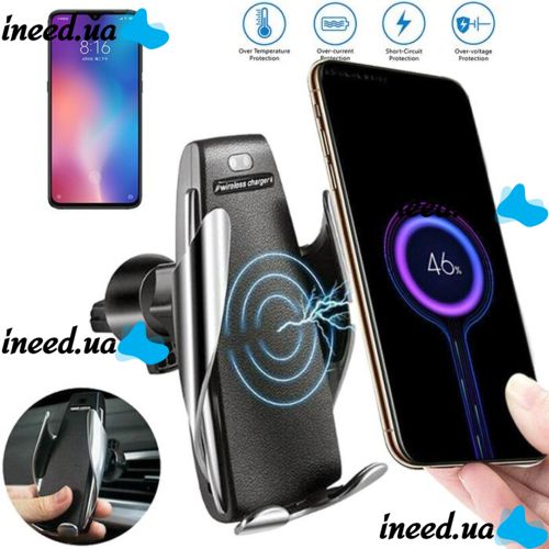 Universal Car Sensor Holder with Wireless Charging Penguin Smart Sensor S5, Car Charging Holder for Phone in Car