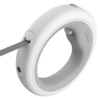 Автоматический поводок рулетка Xiaomi Moestar UFO Retractable Leash 2 Plus с фонариком для собак 5 м до 30кг, браслет на руку с блокиратором длины