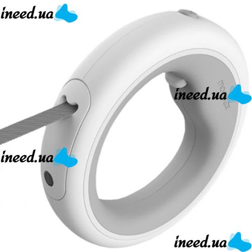 Автоматический поводок рулетка Xiaomi Moestar UFO Retractable Leash 2 Plus с фонариком для собак 5 м до 30кг, браслет на руку с блокиратором длины